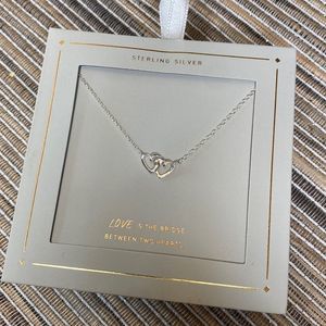 Sterling Silver Dainty Heart Necklace - New